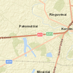 Kuršėnai Street Map