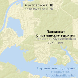 Klyazminskoe Reservoir Street Map