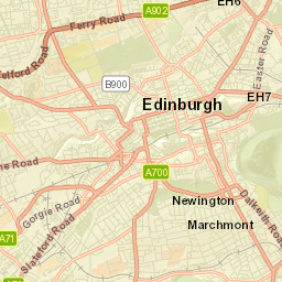 Edinburgh Street Map