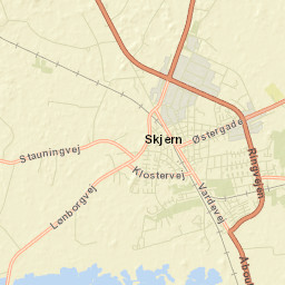 Skjern Street Map