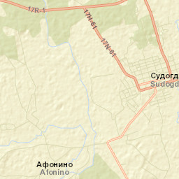 Sudogda Street Map