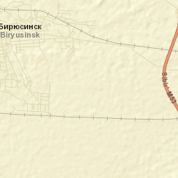 Biryusinsk Street Map