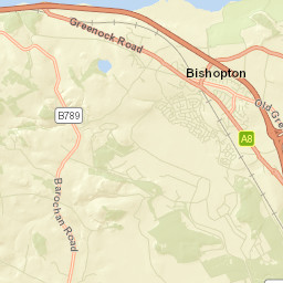 Bishopton Street Map