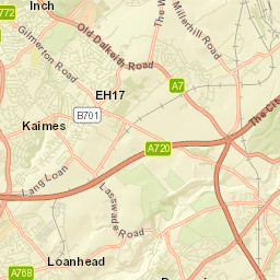 Loanhead Street Map