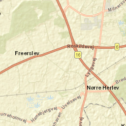 Hillerød Kommune Street Map