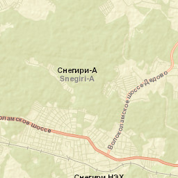 Snegiri Street Map