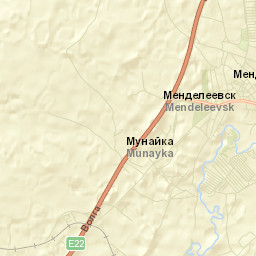 Mendeleyevsk Street Map