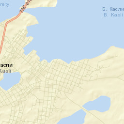Kasli Street Map