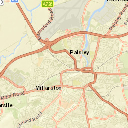 Paisley Street Map