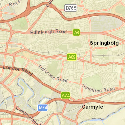 Rutherglen Street Map