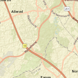 Lillerød Street Map