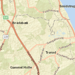 Trørød Street Map