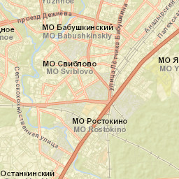 Rostokino Street Map