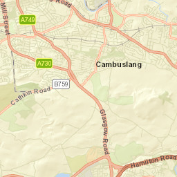 Cambuslang Street Map