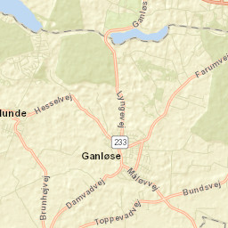 Ganløse Street Map