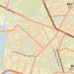 Koptëvo Street Map