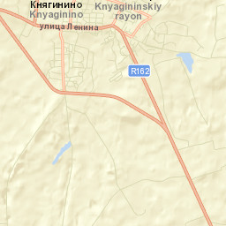 Knyaginino Street Map