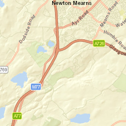 East Renfrewshire Street Map