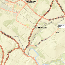 Wishaw Street Map