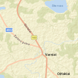 Varniai Street Map