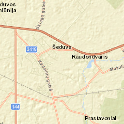Šeduva Street Map