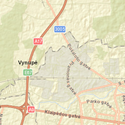 Panevėžys City Street Map