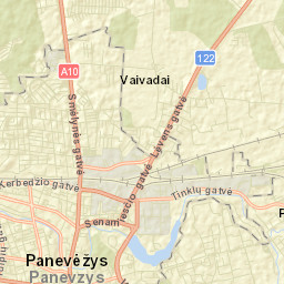 Panevėžys District Municipality Street Map