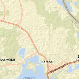 Zarasai Street Map