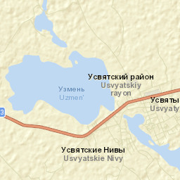 Usvyaty Street Map