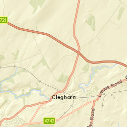 Moor Road, Lanark, South Lanarkshire Street Map