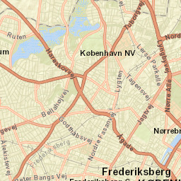 Frederiksberg Street Map
