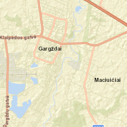 Gargždai Street Map