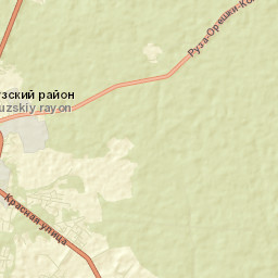 Ruzskiy Rayon Street Map
