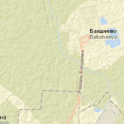 Baksheyevo Street Map