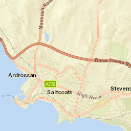Saltcoats Street Map