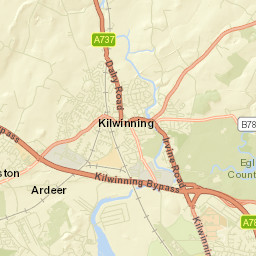 Kilwinning Street Map
