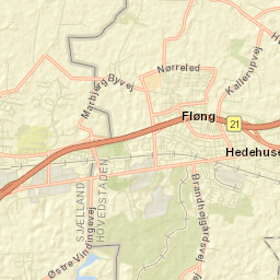 Fløng Street Map