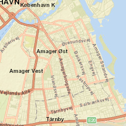 Christianshavn Street Map