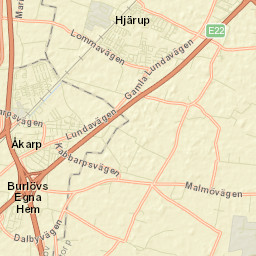Åkarp Street Map