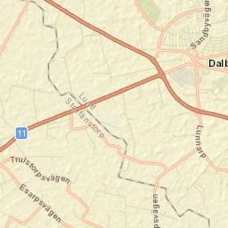 Dalby Street Map