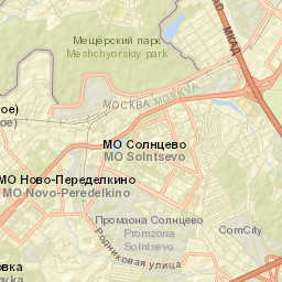 Solntsevo Street Map