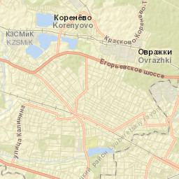 Korenëvo Street Map