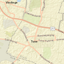 Tune Street Map