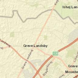 Greve Kommune Street Map