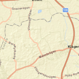 Klågerup Street Map