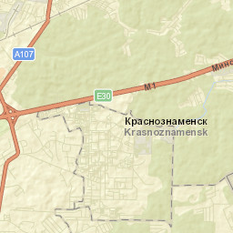 Krasnoznamensk Street Map