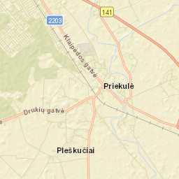 Priekulė Street Map
