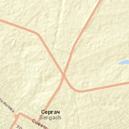 Sergach Street Map