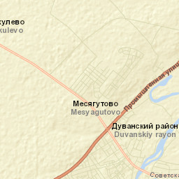 Mesyagutovo Street Map