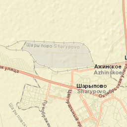 Sharypovo Street Map